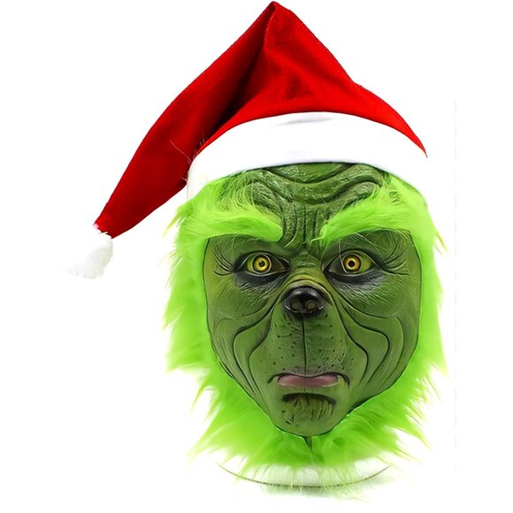 Diona J Other - Christmas Green Monster Full Head Mask for Halloween, Cosplay Christmas …